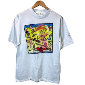 Vintage Uncola Island T-Shirt 7UP Single Stitch National Mills Beach Fun Size XL